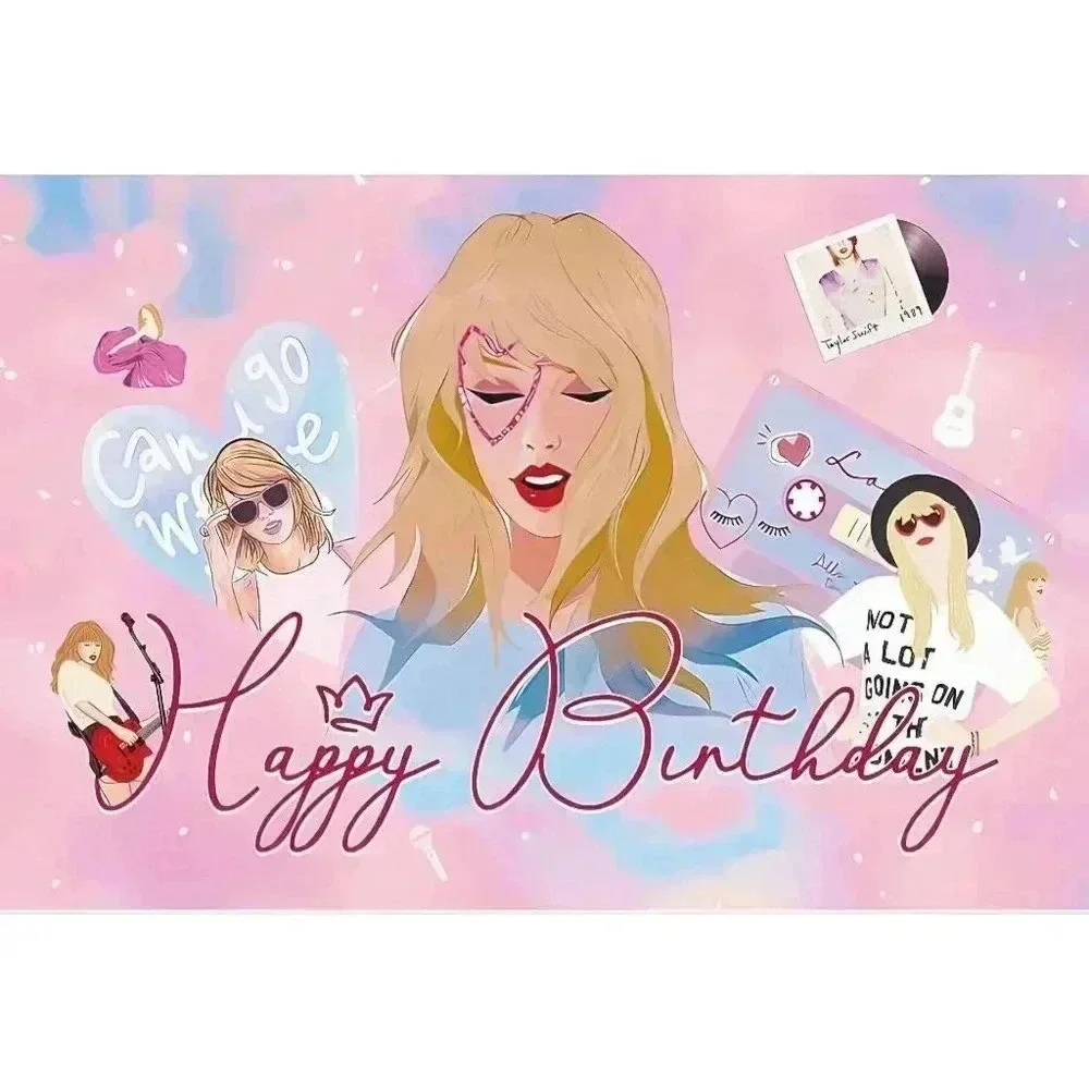Taylor Swift Party Supplies‎ Set Pink